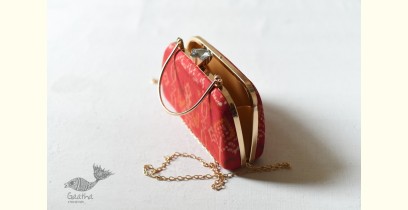 A pocket full of joy ✧ Patola Silk Purse / Sling Bag - Red