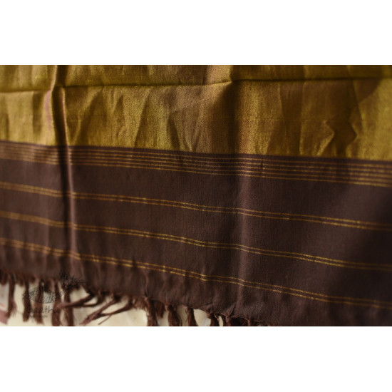 shop handwoven patola woolen Brown shawl