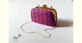 shop handmade Patola Silk Purse / Sling purple Bag 
