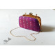 shop handmade Patola Silk Purse / Sling purple Bag 