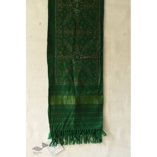 shop Handwoven Woolen Patola green Muffler