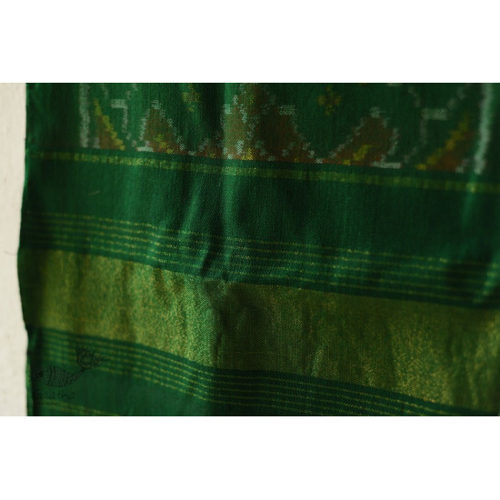 shop Handwoven Woolen Patola green Muffler