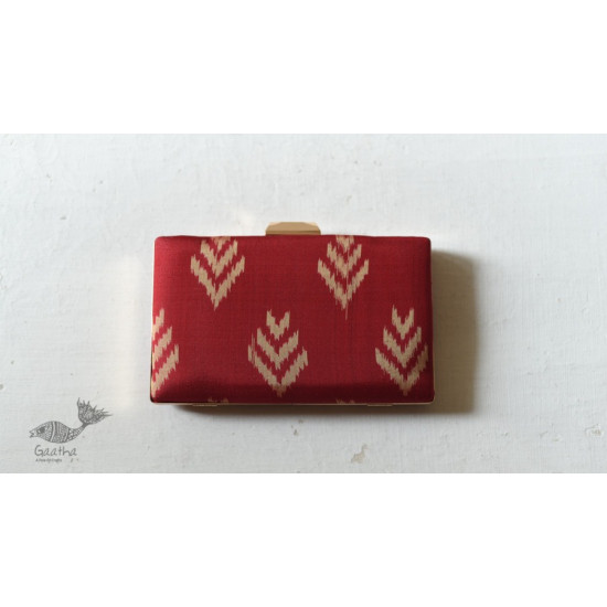 shop Patola Silk Clip Clutch / Sling Handbag