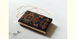 A pocket full of joy ✧ Patola Silk Clip Clutch / Sling Handbag - Black