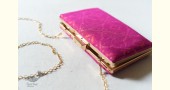 shop Patola Silk Pink Clip Clutch / Sling Handbag