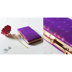 A pocket full of joy ✧ Patola Silk Clip Clutch / Sling Handbag - Purple