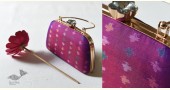 shop handmade Patola Silk Purse / Sling purple Bag 