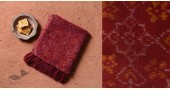 shop handwoven patola woolen Maroon shawl