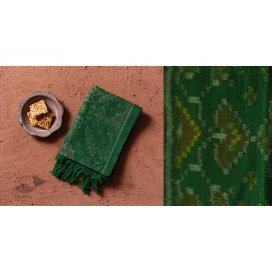 shop Handwoven Woolen Patola green Muffler