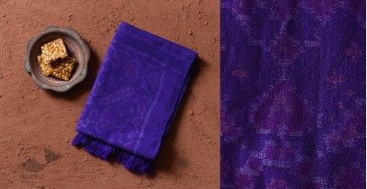 Vasant . वसंत ❄ Handwoven Woolen Patola Purple Muffler