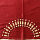 Embroidered Blouse Piece ( Unstitched )   - Maroon Mirror Work
