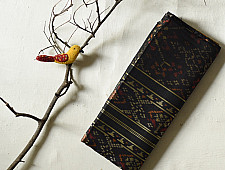 Champa - Chakli . चंपा - चकली ~ Silk Patola Saree - Black