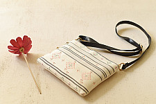 Dots & weaves ~ Tangaliya Purse / Sling Bag - Off White