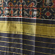 shop handloom silk cotton patola ikat black stole