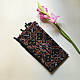 shop handloom silk cotton patola ikat black stole