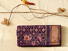 चंपा - चकली ⁂ Narikunj Traditional Patola Silk Saree| Purple