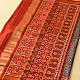 shop Handwoven Patola Silk Saree - Red & Green Double Ikat Patola