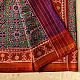 shop Handwoven Patola Silk Saree - Red & Green Double Ikat Patola