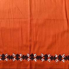 Embroidered Blouse Piece ( Unstitched )  - Cotton + Silk 