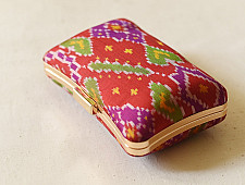 A pocket full of joy ~ Patola Clutch Purse / Red Sling Bag