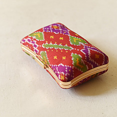 A pocket full of joy ~ Patola Clutch Purse / Red Sling Bag