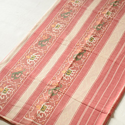 Champa - Chakli . चंपा - चकली ~ Patola Cotton Saree - Light Pink