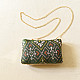 shop Patola Clutch Purse / Sling Green Bag