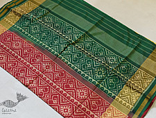 Champa - Chakli . चंपा - चकली | Silk Patola Saree - Golden / Orange Ganga Jamuna Style Patola