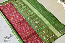 Champa - Chakli . चंपा - चकली | Silk Patola Saree - 9 - White & Red