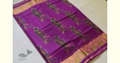 shop Patola Silk Handwoven saree Purple Pink 