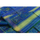 shop Patola Silk Handwoven saree - Blue & Green Dhoop Chhaon