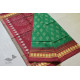 shop Patola Silk Handwoven saree Red & Green