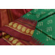 shop Patola Silk Handwoven saree Red & Green