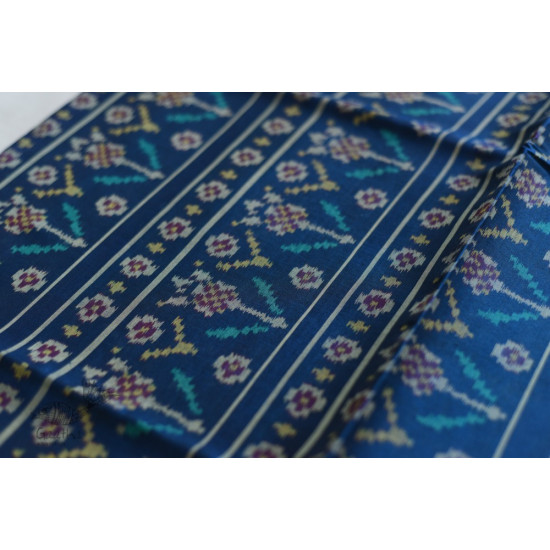 shop Patola Silk Handwoven Blue saree