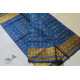 shop Patola Silk Handwoven Blue saree