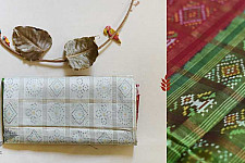 Champa - Chakli . चंपा - चकली | Silk Patola Saree - 9 - White & Red