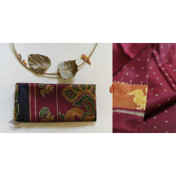 Champa - Chakli . चंपा - चकली | Silk Patola Saree - Maroon & Black