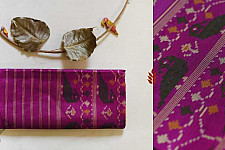 Champa - Chakli . चंपा - चकली | Silk Patola Saree - Purple Pink