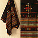 Black Woolen Shawl With Kutchi Mirror Work