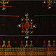 Black Woolen Shawl With Kutchi Mirror Work