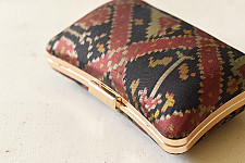 A pocket full of joy ~ Patola Clutch Black Purse / Sling Bag