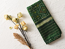 Rasika . रसिका ~ Patola Silk Dupatta ~ Dark Green