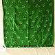 Kutchi Bhujodi Weaving - Bandhani ( Tie-dyed ) Woolen Green Shawl