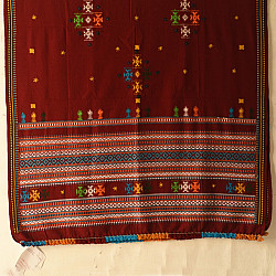 Winter's Call ❁ Kutchi Embroidered Mirror Work - Woolen Shawl