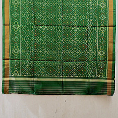 Rasika . रसिका ~ Patola Silk Dupatta ~ Dark Green