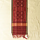 shop handloom silk cotton patola ikat Maroon stole