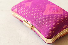 A pocket full of joy ~ Patola Clutch Purse / Sling Bag - Purple