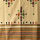 Woolen Shawl With Kutchi Mirror Work - Off White