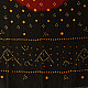 Kutchi Bhujodi Weaving - Bandhani ( Tie-dyed ) Woolen Shawl -  Black & Red