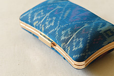 A pocket full of joy ~ Patola Clutch Blue Purse 